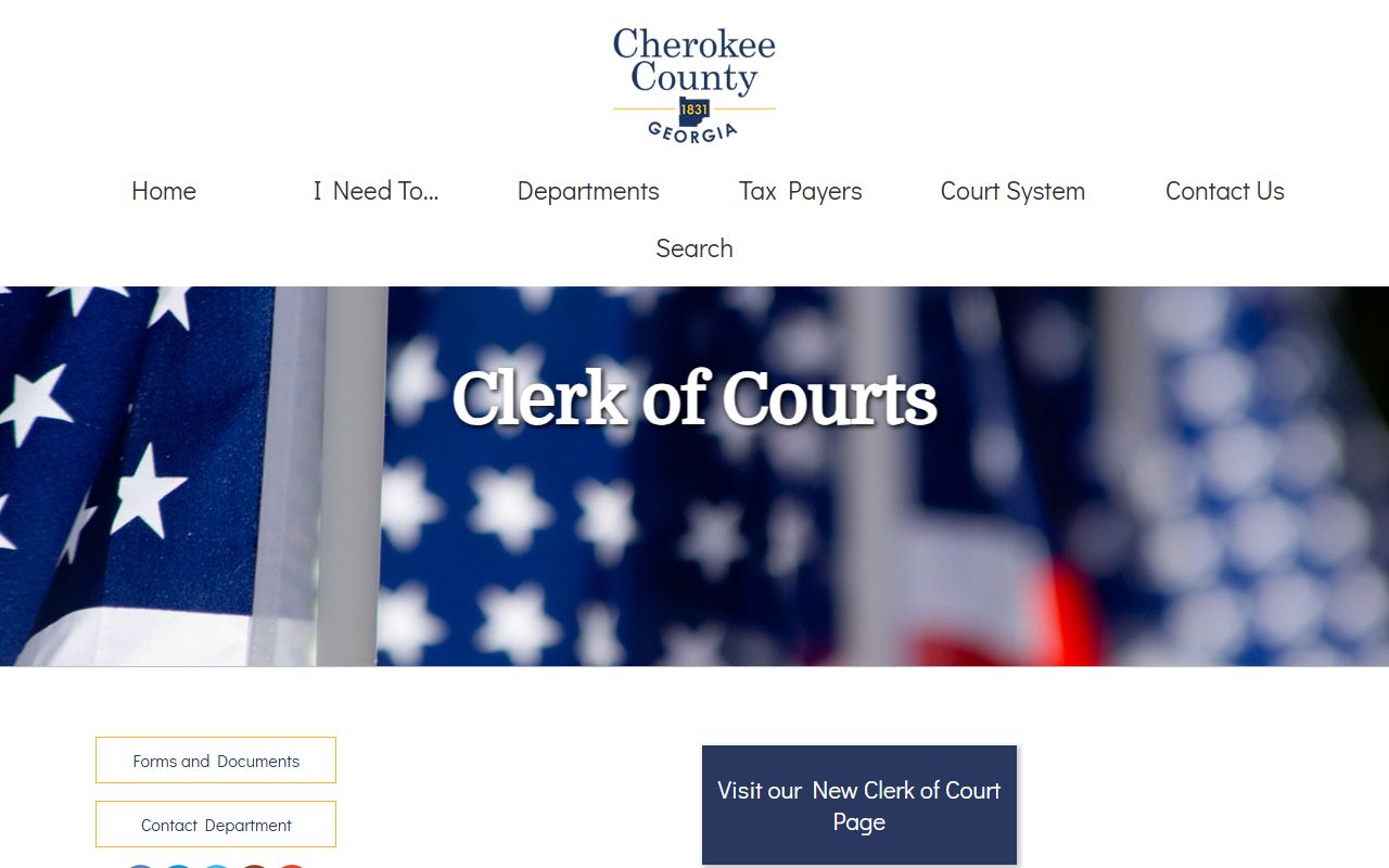 Cherokee County court website for DUI records in Georgia