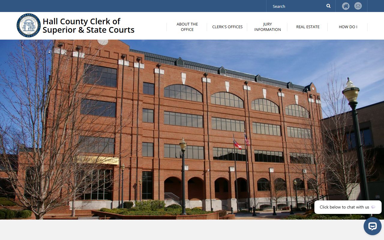 Hall County court website for DUI records in Georgia